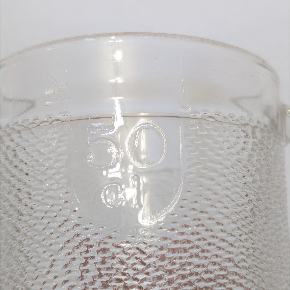 Iittala Krouvi 50cl Textured Clear Beer Glass Stein Cup w/Handle Made in Finland - Picture 2 of 8